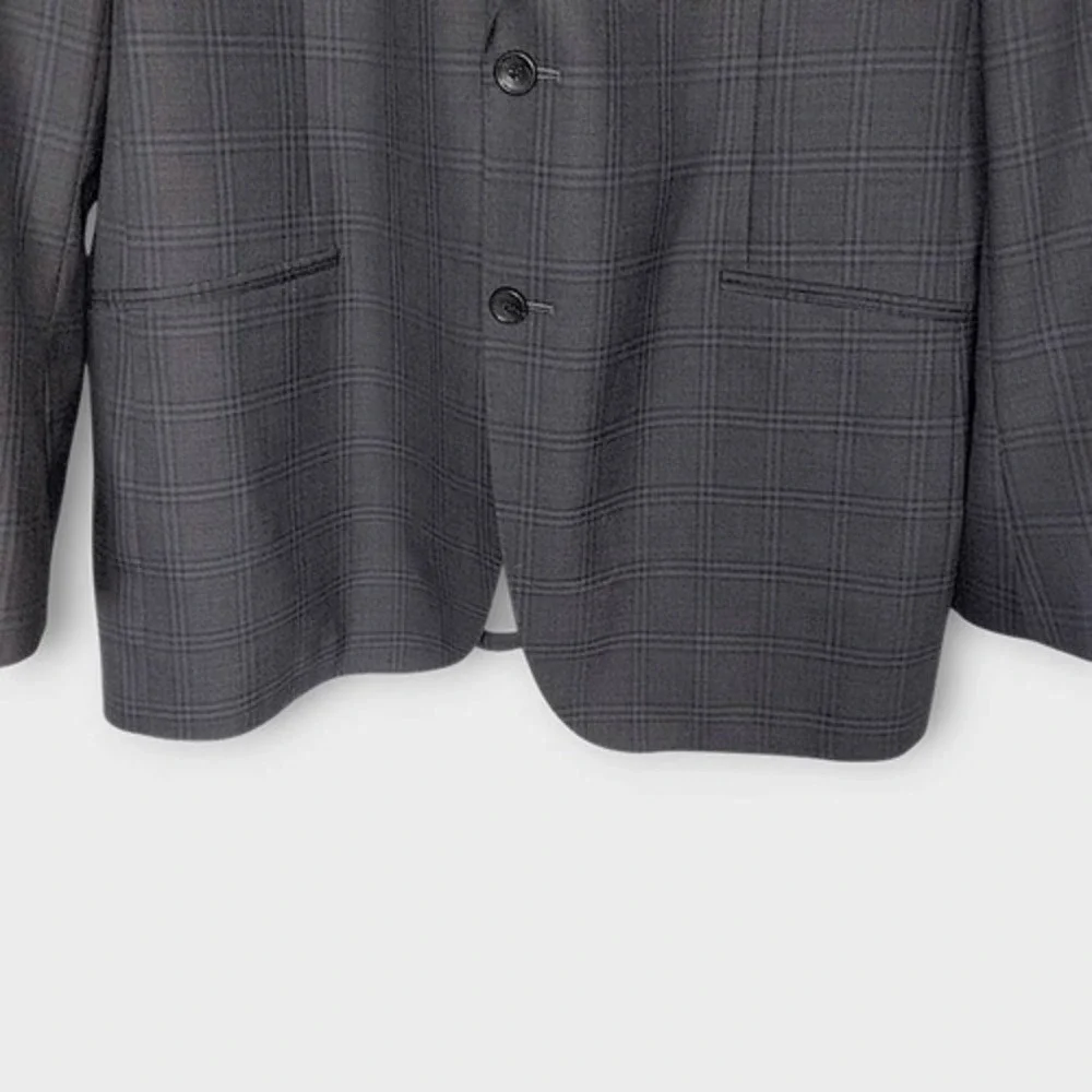 Reveal Mens Sport Coat 48L Blue Plaid‎ Custom UT Longhorns Lined New